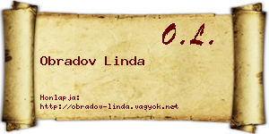 Obradov Linda névjegykártya